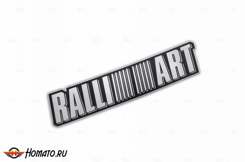 Шильд "Ralliart" Для Mitsubishi, Самоклеящийся. Цвет: Черный. 1 шт.