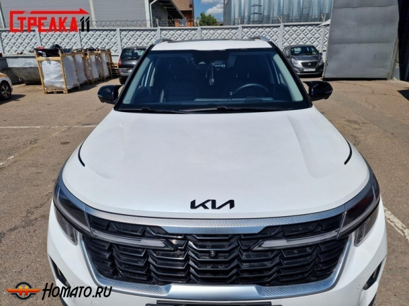 Накладки на логотип для Kia Seltos 2022+ | 2 штуки, декор