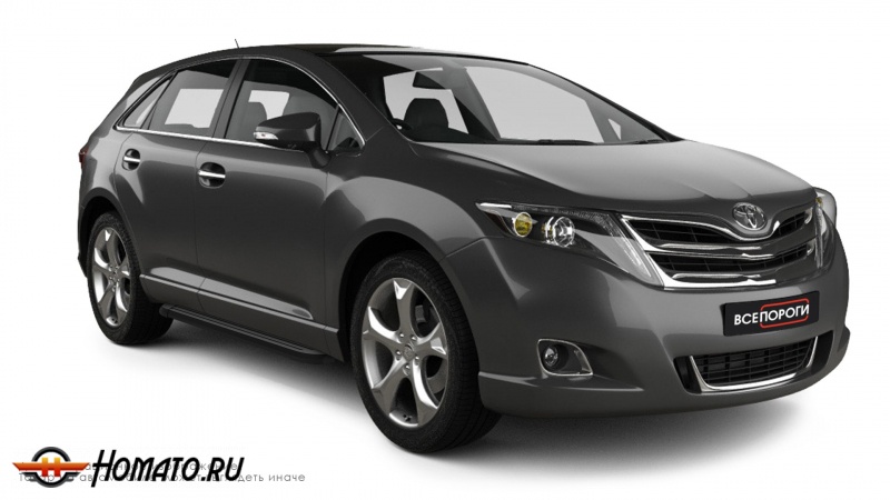 Пороги подножки Toyota Venza 2012-2016 | алюминиевые или нержавеющие