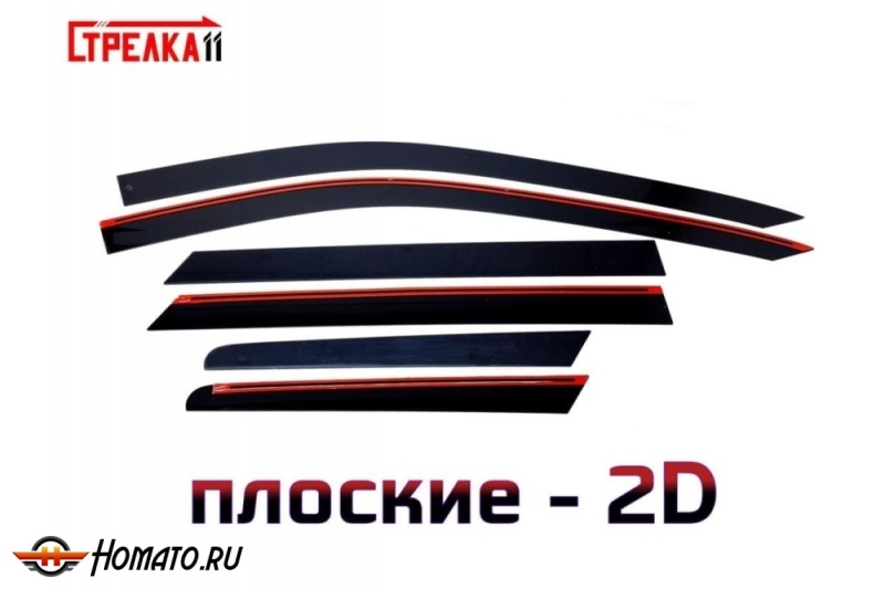 Дефлекторы Jetour X70 Plus | премиум, плоские, 2D