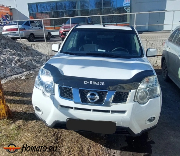 Дефлектор капота мухобойка NISSAN X-TRAIL 2 (2007-2014)