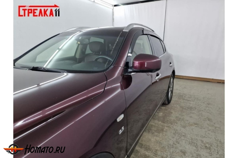 Дефлекторы Инфинити EX / QX50 2007-2018 | из 6 частей, премиум, плоские, 2D
