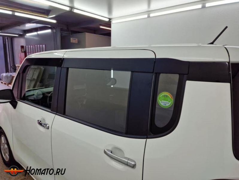 Дефлекторы Kia Ray 2011+/2018+/2022+ | из 6 частей, премиум, плоские, 2D