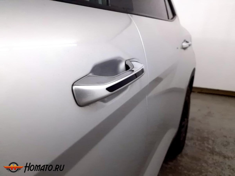 Накладки на ручки дверей для Хендай Крета 2 2021+ | 4 штуки, декор