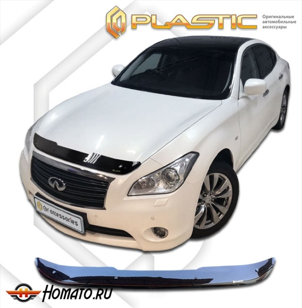 Дефлектор капота Infiniti M37 2010-2014 (Y51) | черный