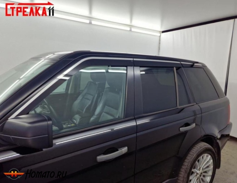 Дефлекторы Range Rover Sport 2005-2013 | премиум, плоские, 2D