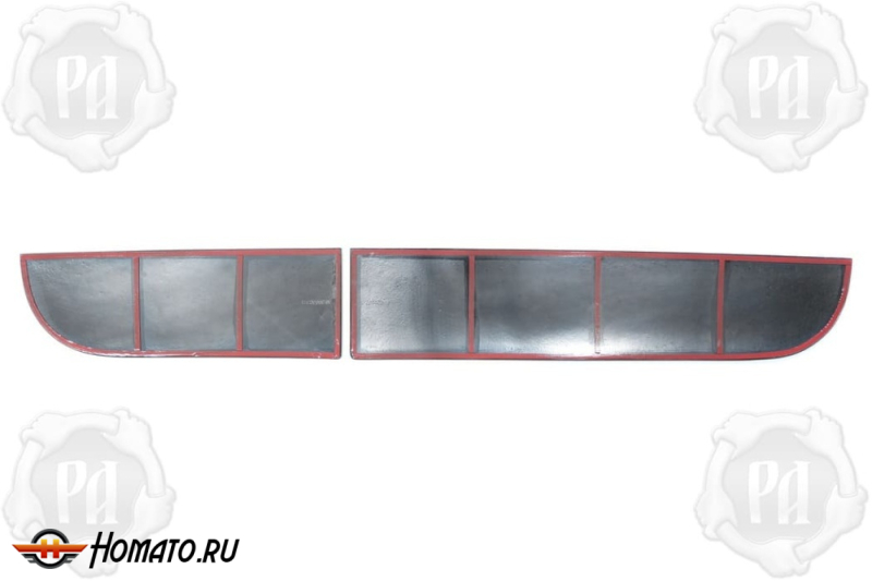 Молдинги на задние распашные двери для Лада Ларгус 2012+/2021+ | широкие
