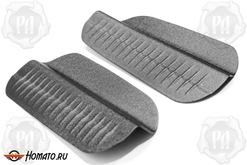 Накладки на пороги задних арок Форд Фокус 3 2011-2020 | шагрень