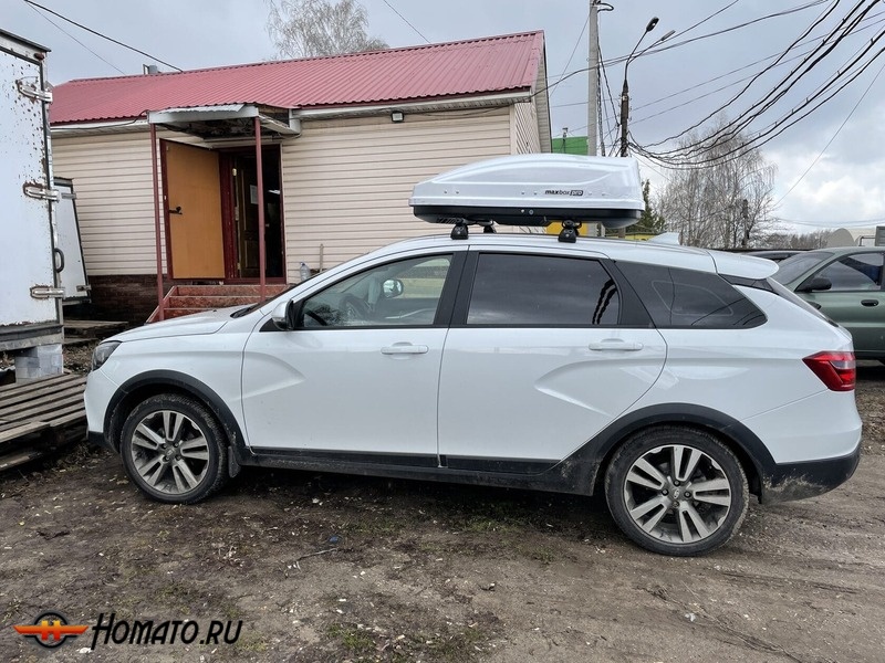 Автобокс MaxBox PRO 430 л | 136x96x42 см, двусторонний