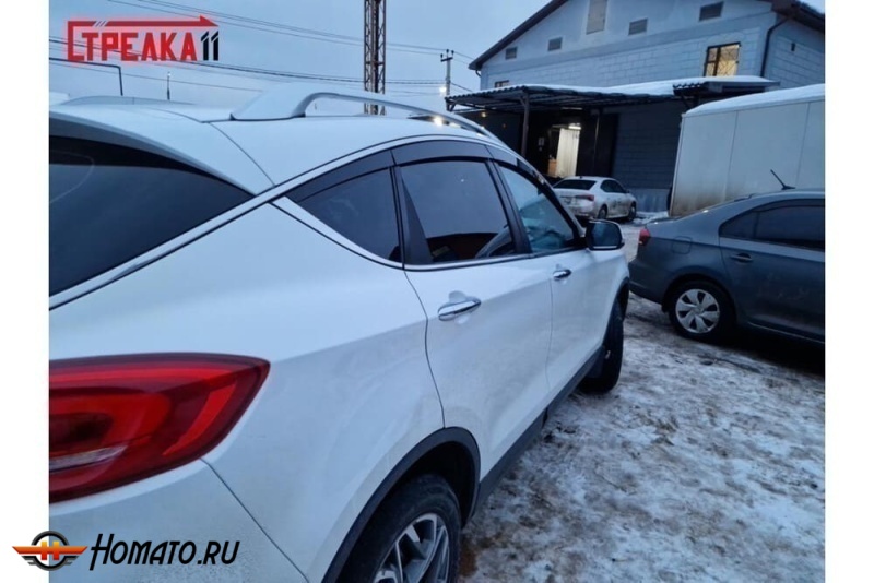 Дефлекторы FAW Besturn X80 2015+/2018+ | премиум, плоские, 2D