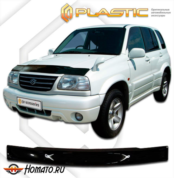 Дефлектор капота Suzuki Escudo 2 1997-2005 (TA52W, TD02W) | черный