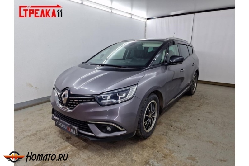 Дефлекторы Renault Grand Scenic 3 2016+ | премиум, плоские, 2D