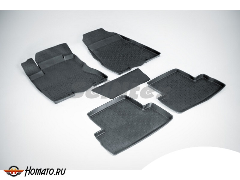 Резиновые коврики Nissan Х-Trail (T31) 2007-2015 | с высокими бортами | Seintex