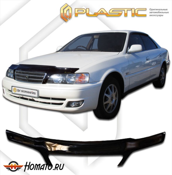 Дефлектор капота Toyota Chaser 100 1997-2001 (X100-X105) | черный