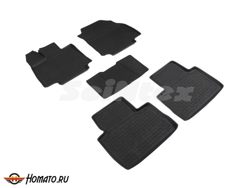 Резиновые коврики Toyota Rav4 V (XA50) 2020- | с высокими бортами | Seintex
