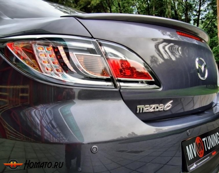 Лип-спойлер на крышку багажника для Mazda 6 GH седан (2008-2012)