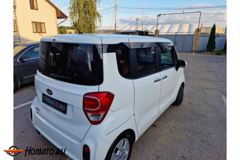Дефлекторы Kia Ray 2011+/2018+/2022+ | из 6 частей, премиум, плоские, 2D