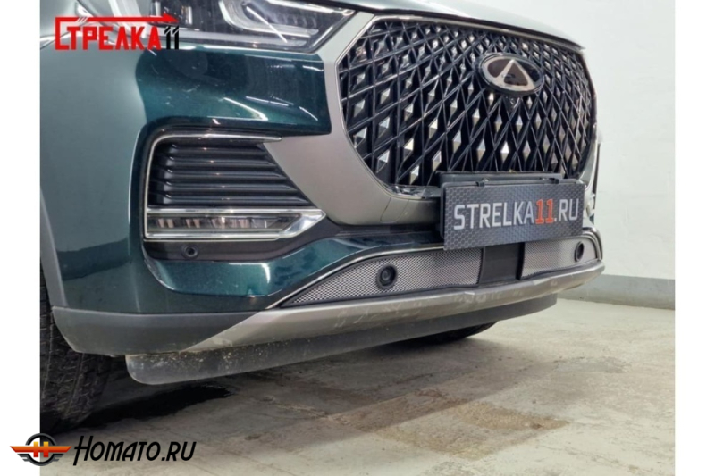 Защита радиатора для Чери Тигго 8 Про Макс 2023+ | Стандарт