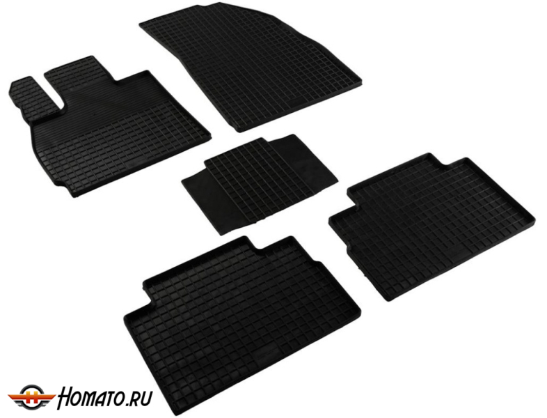 Коврики для Chery Tiggo 9 2024+ | СЕТКА, резиновые, с бортами, Seintex