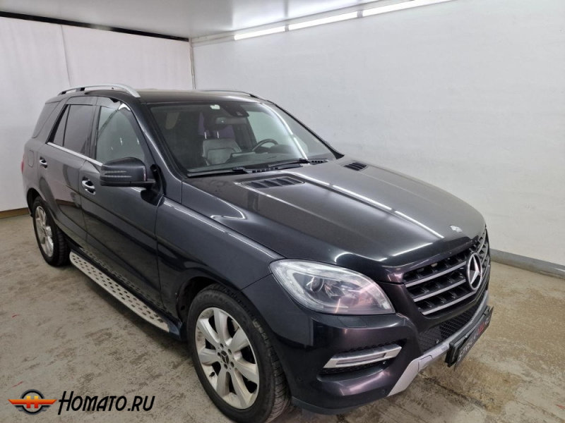 Дефлекторы Mercedes M-class (W166) 2012-2015 | из 4 частей, премиум, плоские, 2D