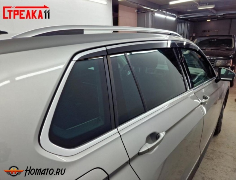 Дефлекторы Volkswagen Tiguan 2 2016-2023 | премиум, плоские, 2D