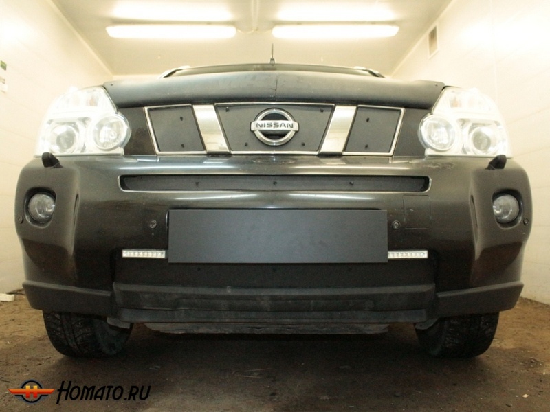 Зимняя защита радиатора Nissan X-Trail T31 2007+/2011+ | на стяжках