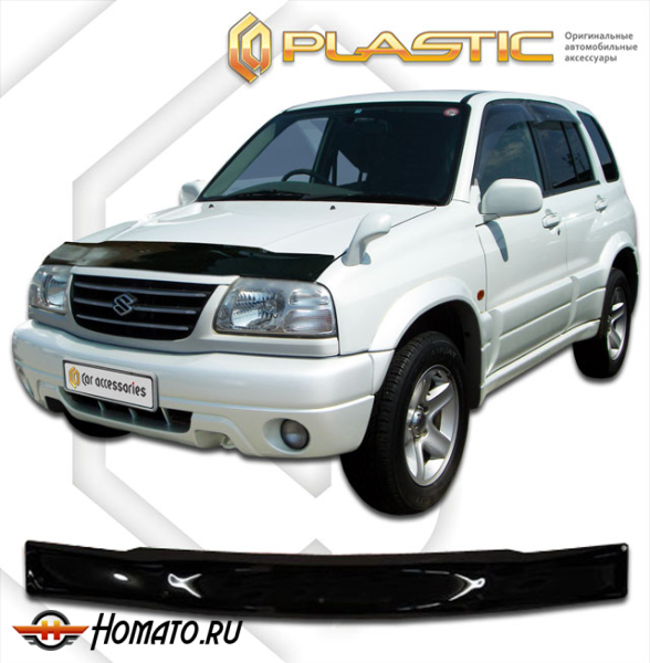Дефлектор капота Suzuki Grand Vitara XL-7 2000-2006 (TX92) | черный
