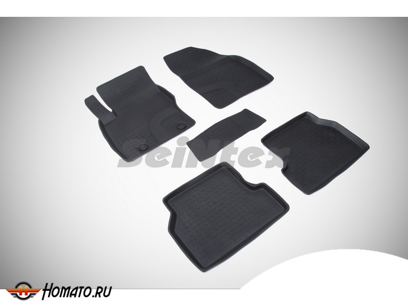 Резиновые коврики Ford Focus II 2008-2011 | с высокими бортами | Seintex