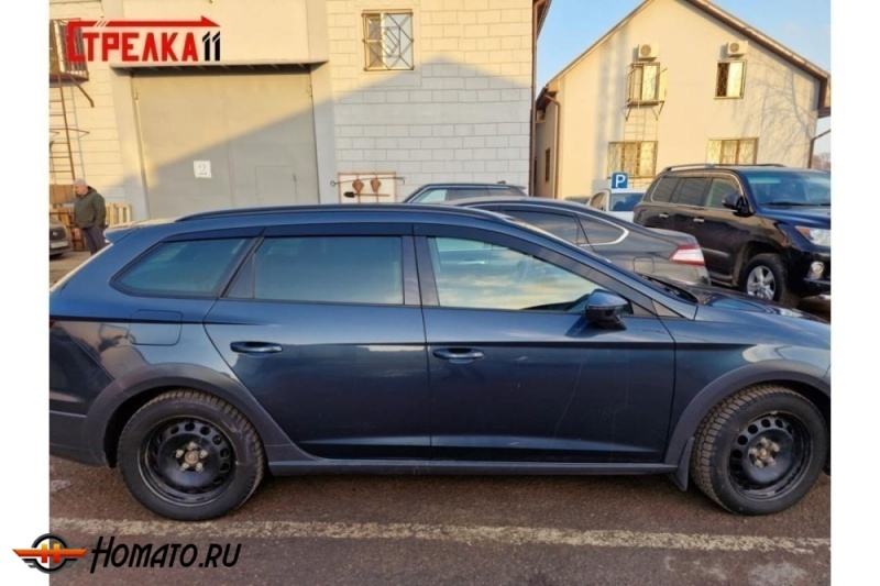 Дефлекторы Seat Leon 3 универсал 2012-2018 | премиум, плоские, 2D