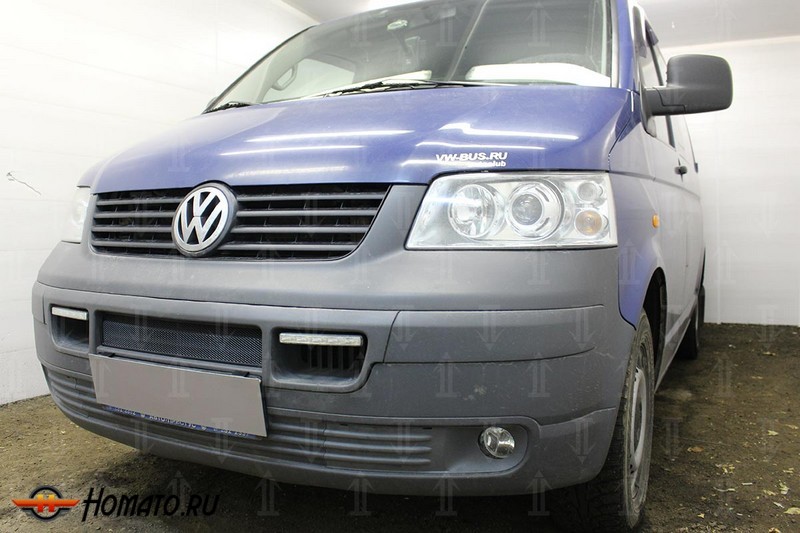 Защита радиатора для Volkswagen Transporter T5 (2003-2009) дорестайл | Стандарт