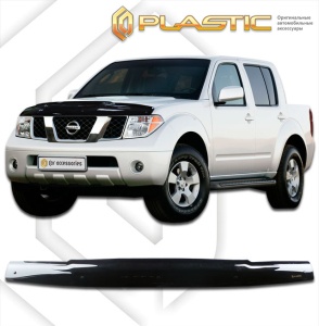 Дефлектор капота Nissan Navara 2005-2010 | черный