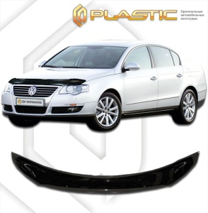Дефлектор капота Volkswagen Passat B6 2006-2011 | черный