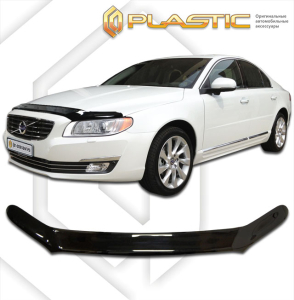 Дефлектор капота Volvo S80 2 2013- | черный