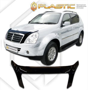 Дефлектор капота SsangYong Rexton 2 2007-2012 | exclusive, черный