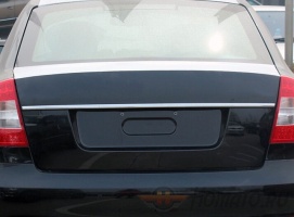 Накладка над номером на дверь багажника для SKODA Octavia 2004+/2009+ : нержавеющая сталь, 1 часть (SD)