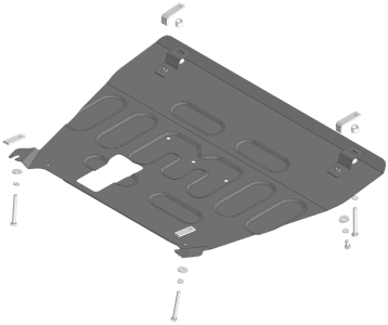 Защита картера DFSK ix7 2024- | двигатель + КПП, 2 мм, сталь | MOTODOR | 78610 Защита картера DFSK ix7 2024- | двигатель + КПП, 2 мм, сталь | MOTODOR | 78610