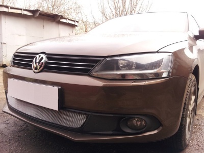 Защита радиатора для Volkswagen Jetta 6 (2010-2013) дорестайл | Стандарт
