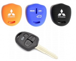Силиконовый чехол на стандартный ключ Mitsubishi | 3 кнопки