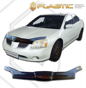 Дефлектор капота Mitsubishi Galant 9 2006-2008 | exclusive, черный