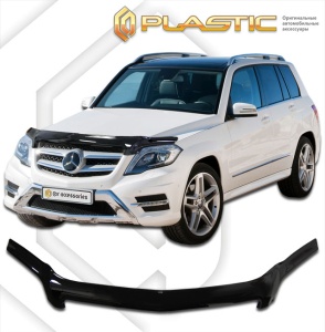 Дефлектор капота Mercedes GLK 2012- | черный