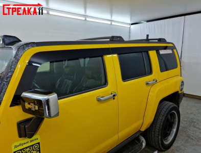 Дефлекторы Hummer H3 | из 6 частей, премиум, плоские, 2D