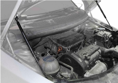 Упоры капота для Skoda Fabia II 2007-2010 2010-2014 | 2 штуки, АвтоУПОР