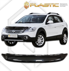 Дефлектор капота Dongfeng H30 CROSS 2014- | черный