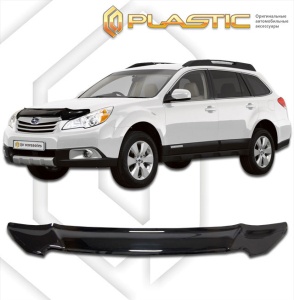 Дефлектор капота Subaru Outback 4 (американка) 2009-2015 (BR9, BRF) | черный