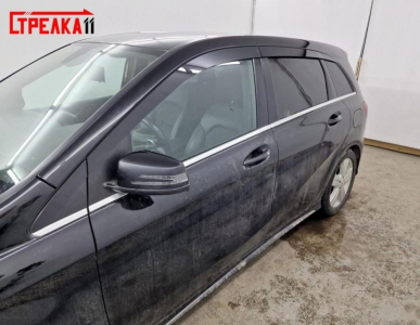 Дефлекторы Mercedes B-class (W246) 2012-2018 | из 8 частей, премиум, плоские, 2D