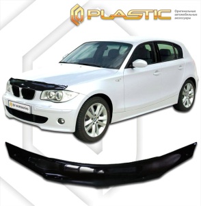 Дефлектор капота BMW 1 Series 2004-2010 | черный
