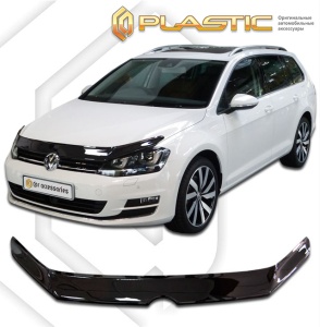 Дефлектор капота Volkswagen Golf 7 универсал 2013-2017 (Variant) | черный
