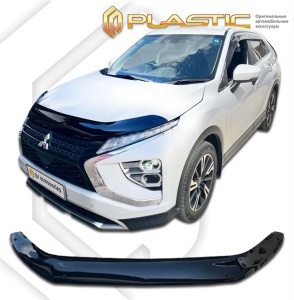 Дефлектор капота Mitsubishi Eclipse Cross рестайлинг 2020- (GK1W) | черный