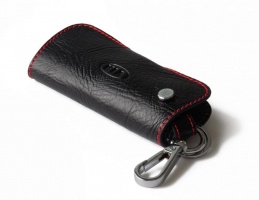 Брелок «кожаный чехол» для ключей с логотипом Kia «вар.1»