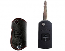 Брелок «кожаный чехол» для ключа Mazda: 2, 3, 5, 6, CX-5, CX-7, MX-5, BT-50